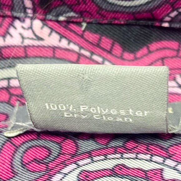 Ann Taylor Top Women's Paisley Taylor Fit Shirt Petite - Picture 10 of 14